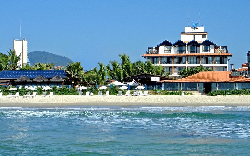 Fachada do hotel frente